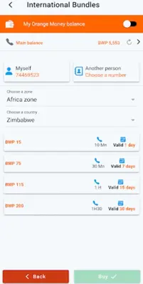 Orange Yame android App screenshot 1